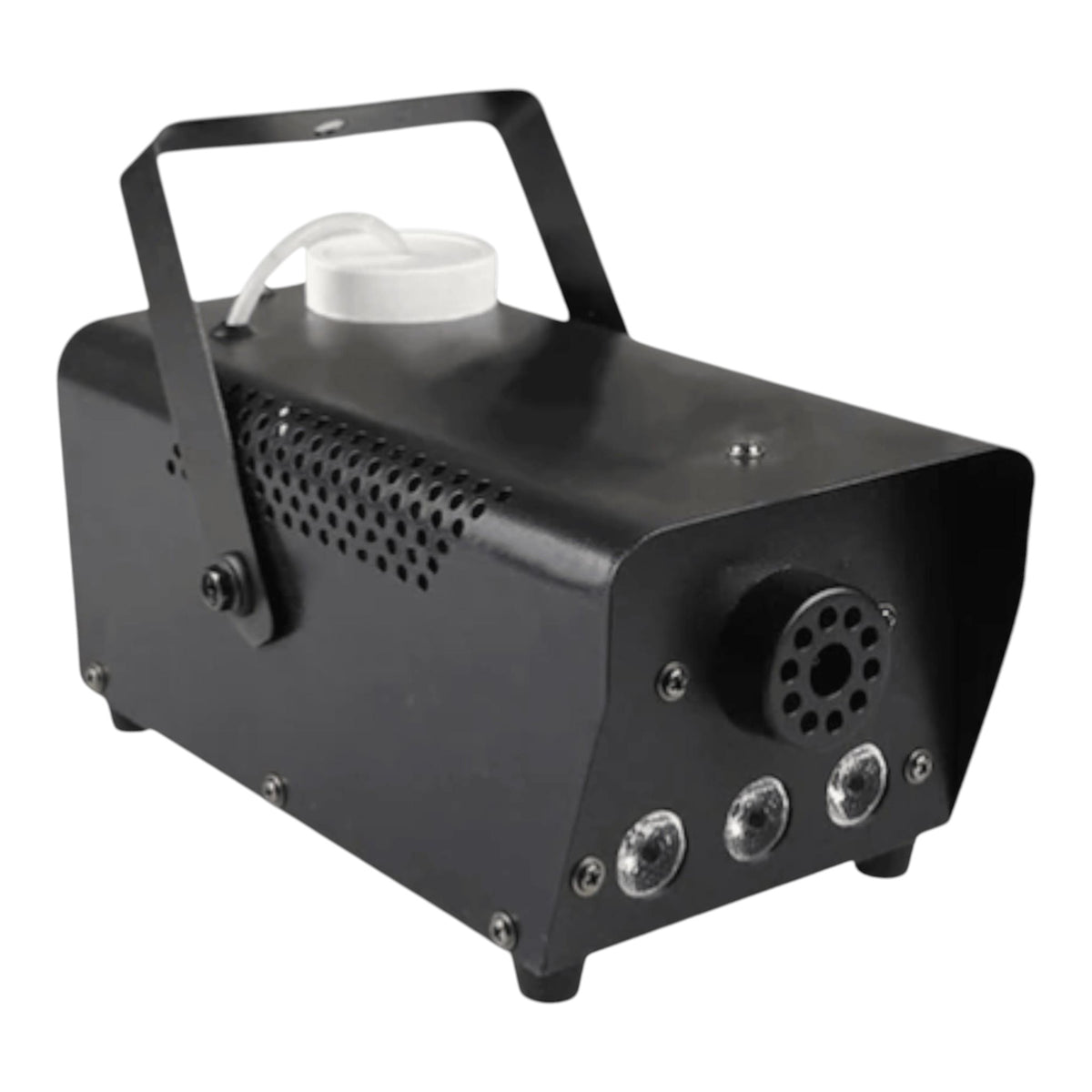 Masina de fum cu LED-uri, telecomanda, jocuri de lumini, 600W, negru
