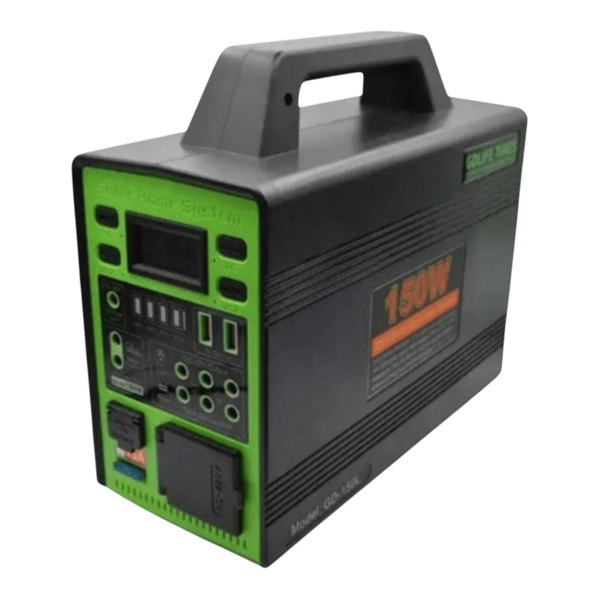 Kit solar GD-150L, 150W, baterie 50400mAh, 4 becuri LED, invertor, USB