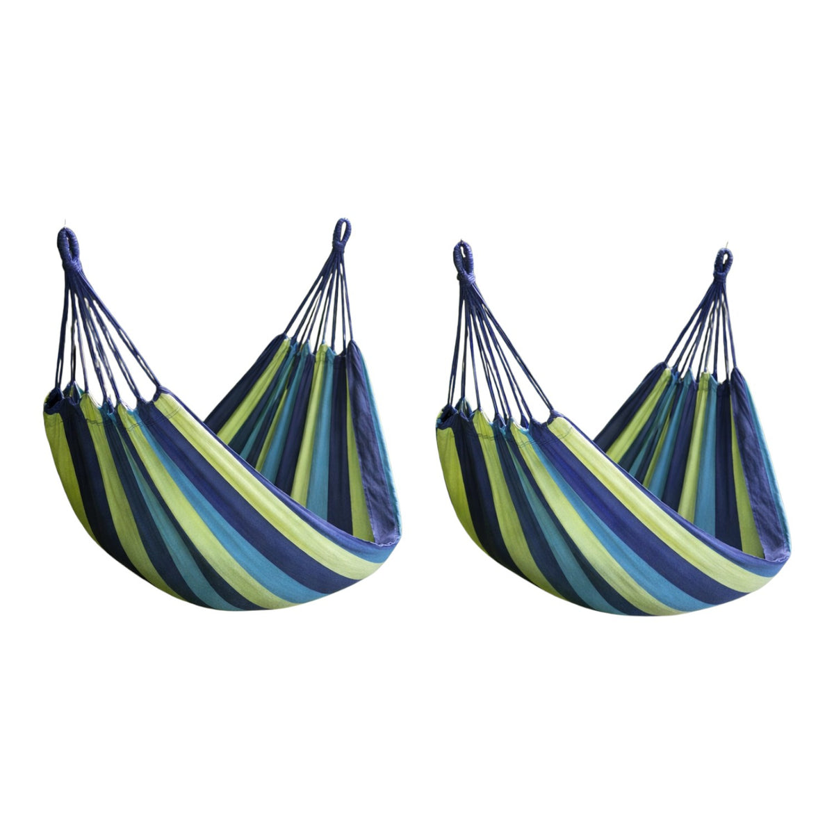 Set 2x Hamac din bumbac rezistent 80x185 cm, sac transport inclus
