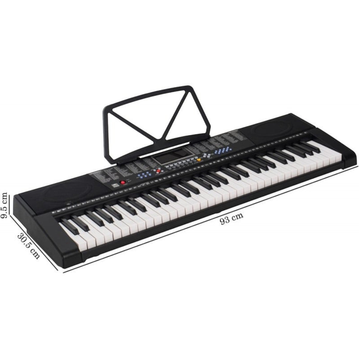 Orga MK2108, 61 clape luminate LED, 5 octave, 255 timbre, 255 ritmuri, ecran LCD