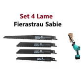 Set 4 Lame Diferite Marimi, pentru Fierăstrău Tip Sabie