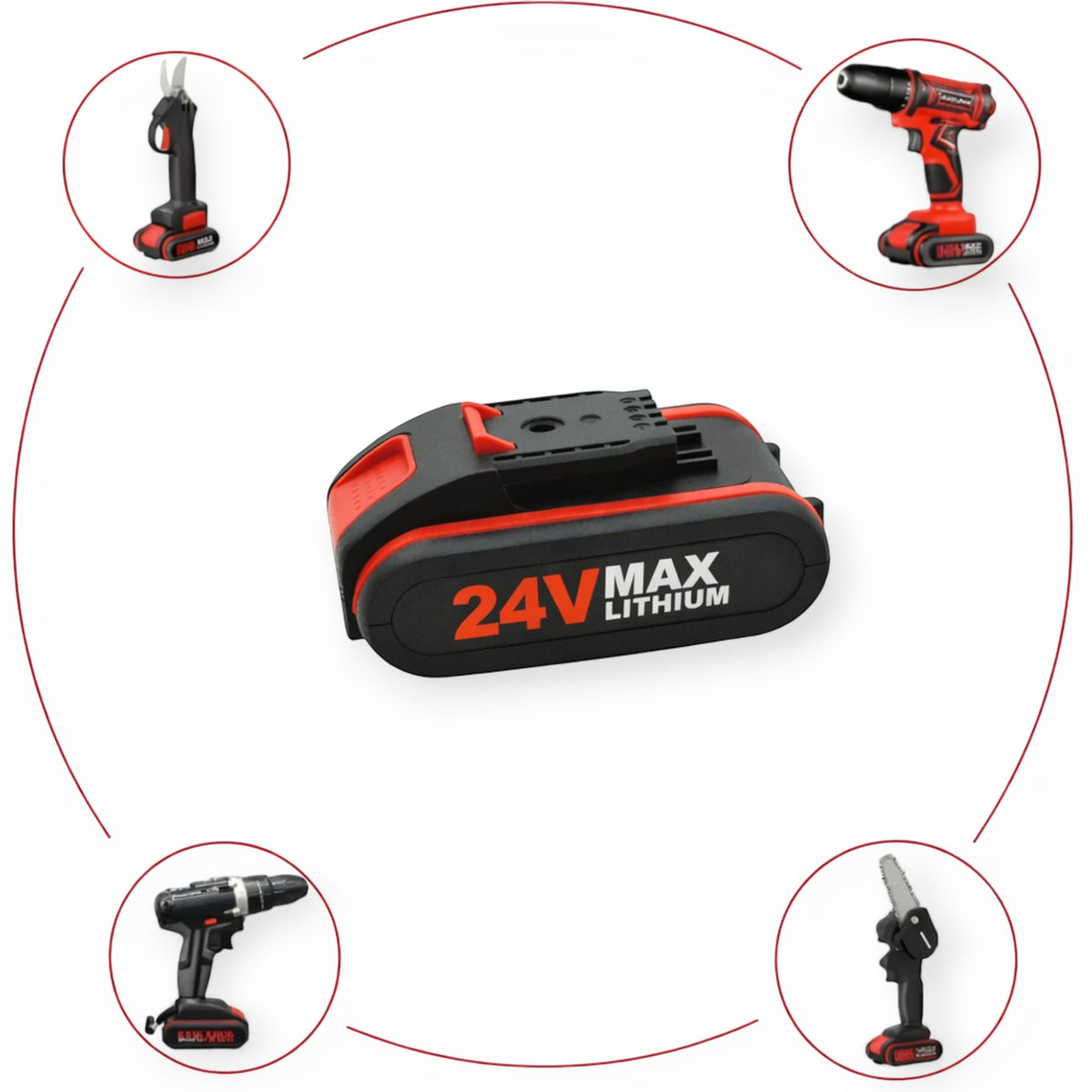Acumulator 24V 4 pini mufa verticala 1500 mAh