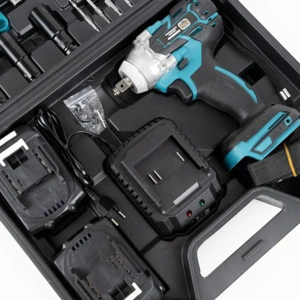 Trusa masina de impact si insurubat, 2 acumulatori 48V, 40 accesorii
