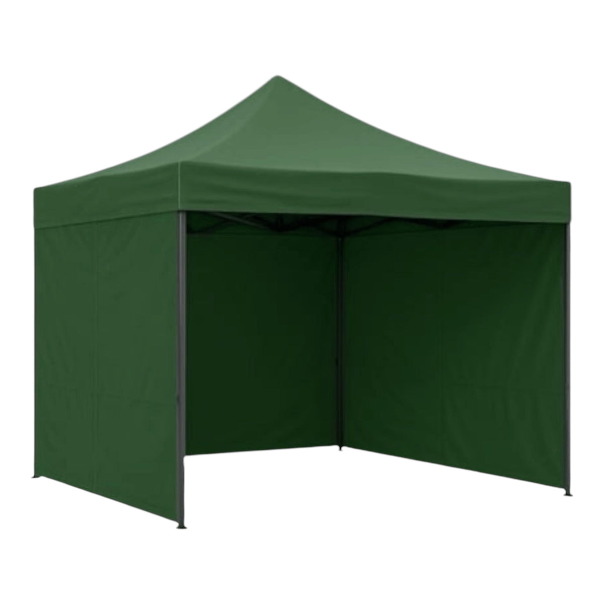 Cort pavilion 3x3m cu 3 pereti laterali si acoperis, cadru pliabil, panza impermeabila