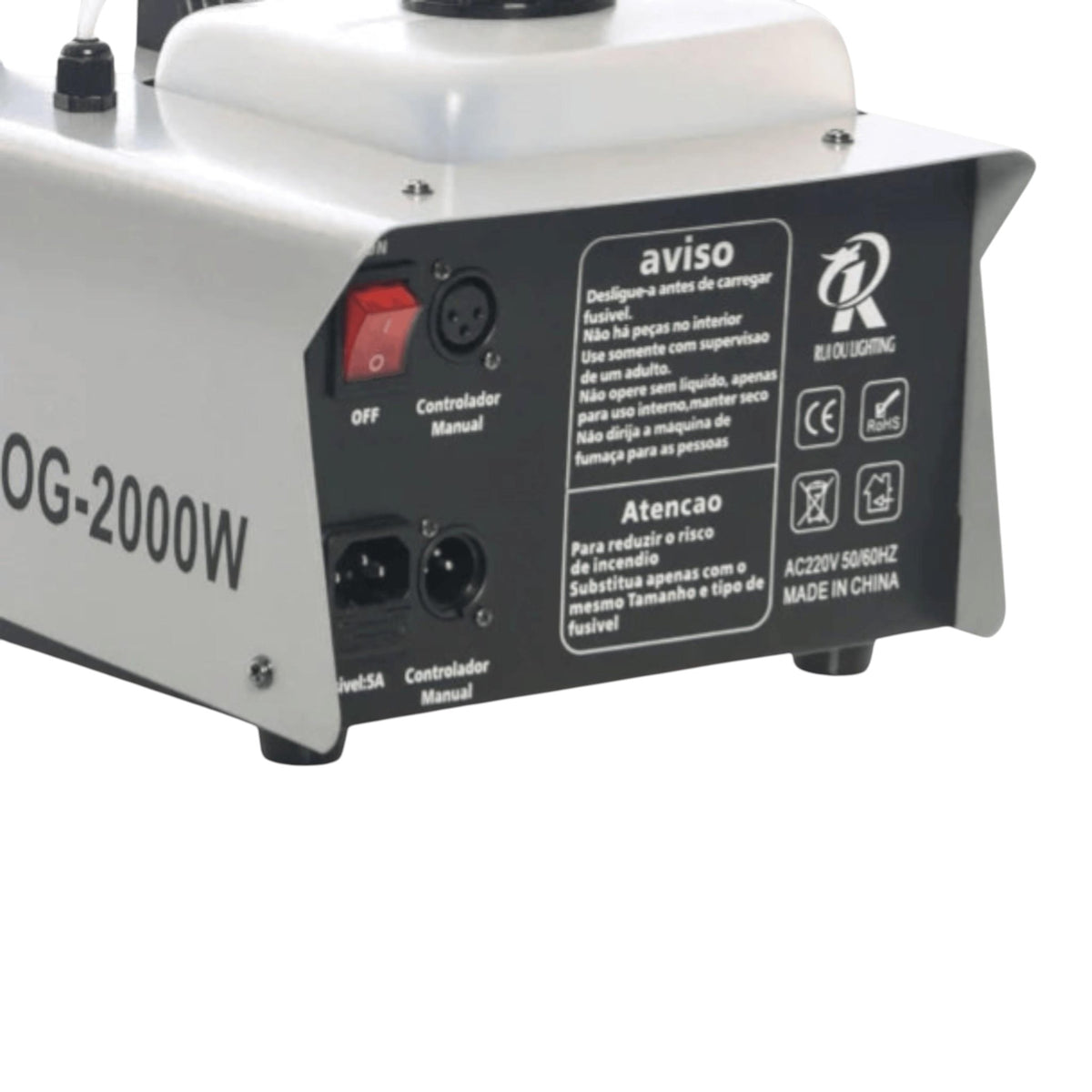 Masina de fum 2000 W, telecomanda si control DMX