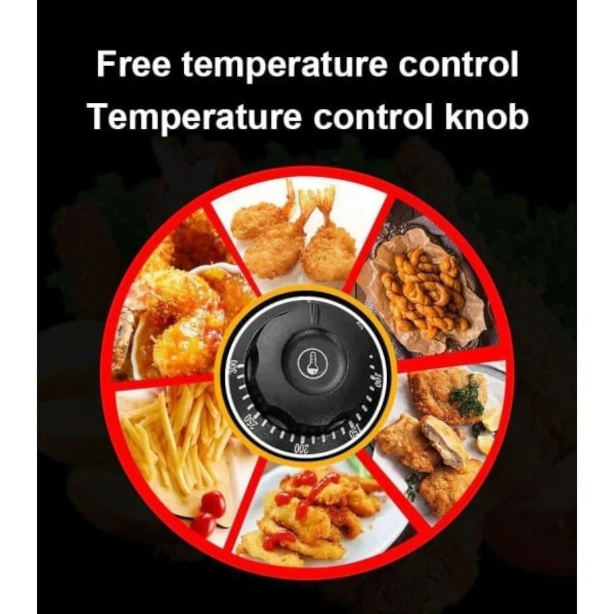 Friteuza electrica din inox 2500W, 6 litri, cos detasabil, termostat reglabil