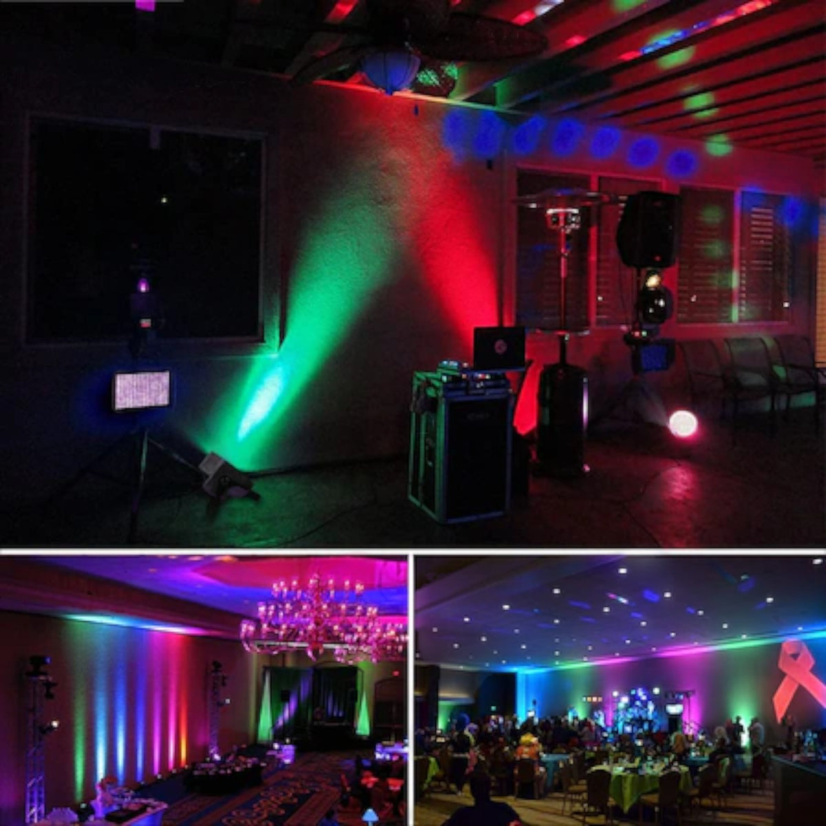 Proiector joc de lumini 36 LED, 36W, control DMX