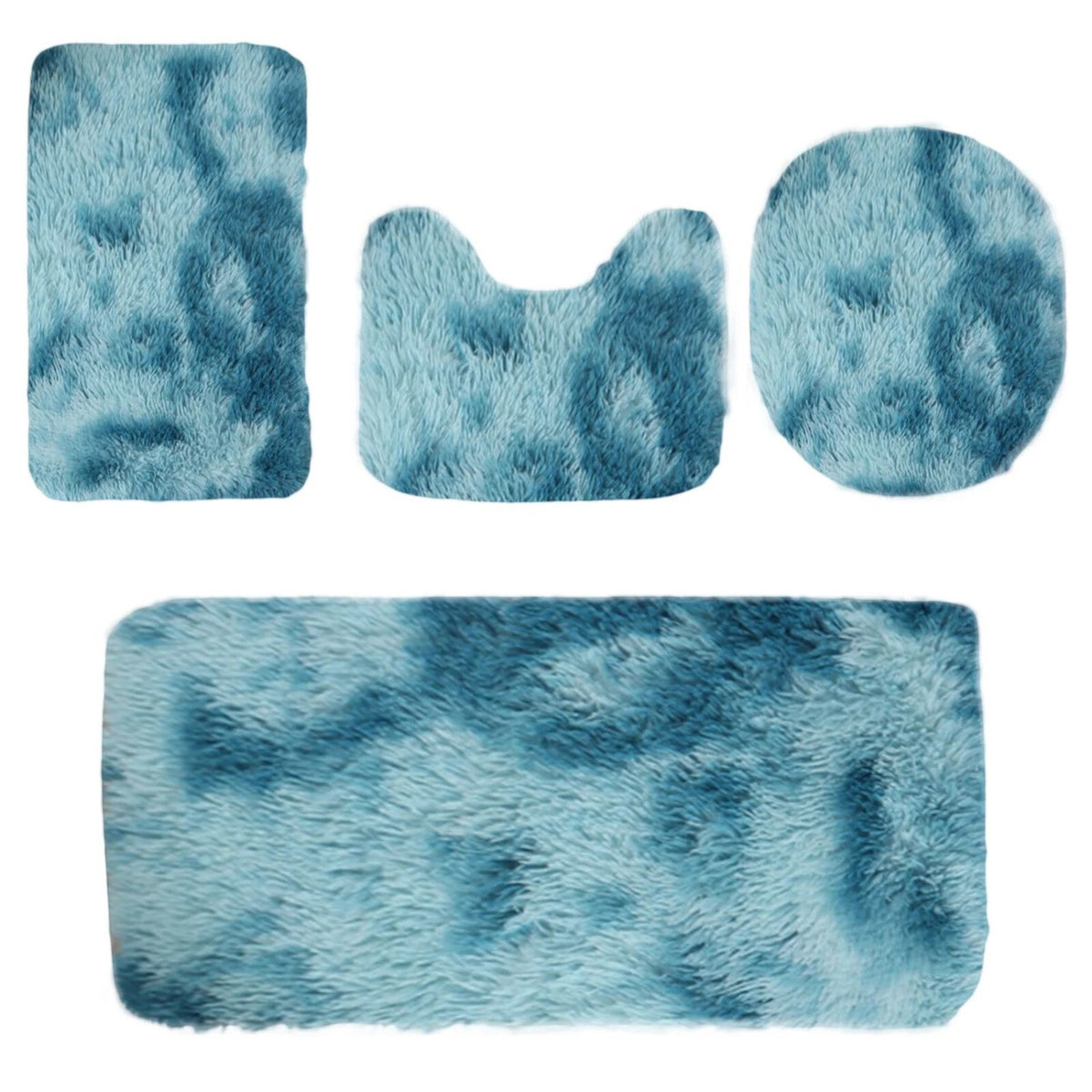 Set 4 covorase baie, plus, antiderapant, absorbant