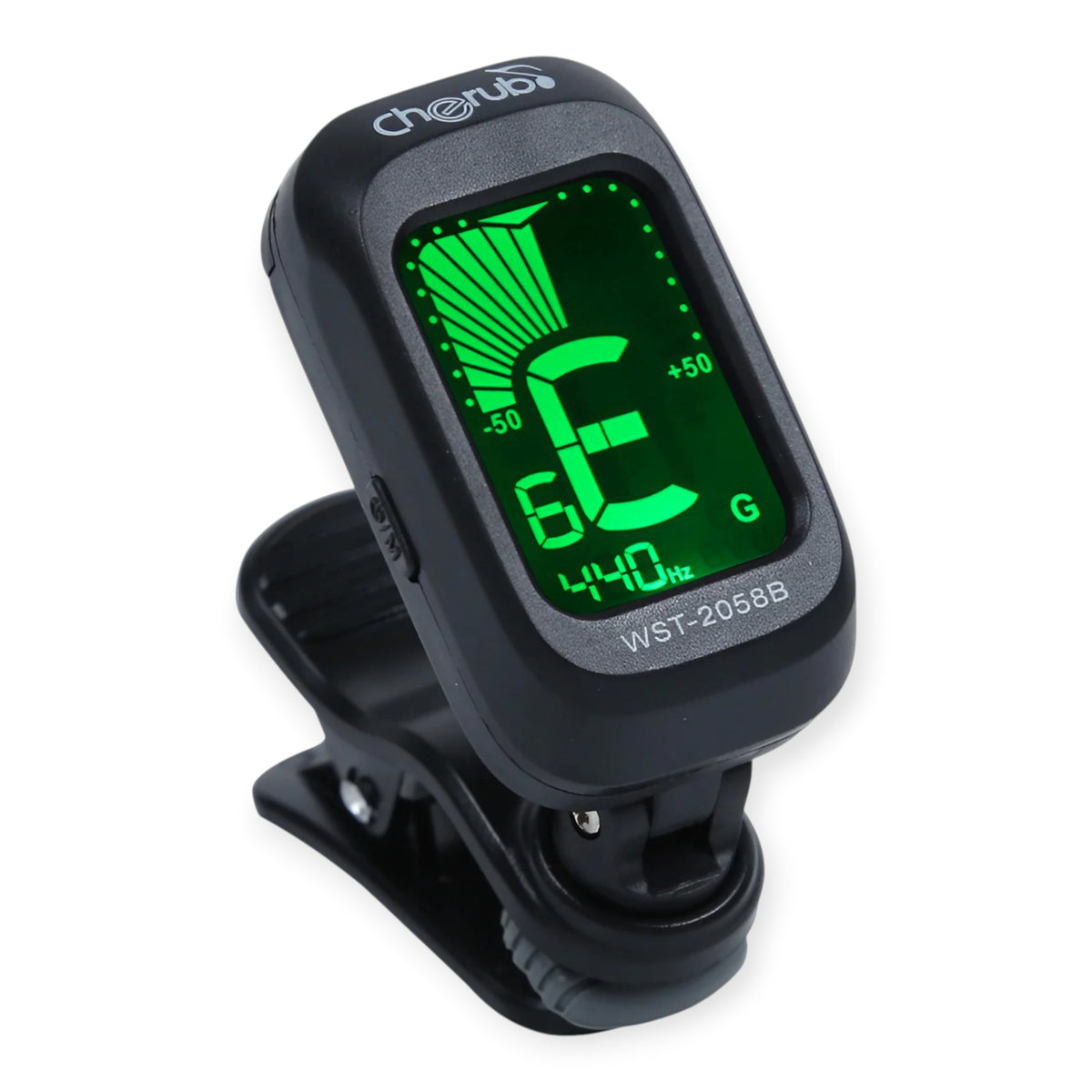 Acordor cromatic cu clema, ecran LCD, 430-450 Hz, pentru chitara, vioara, ukulele, bass