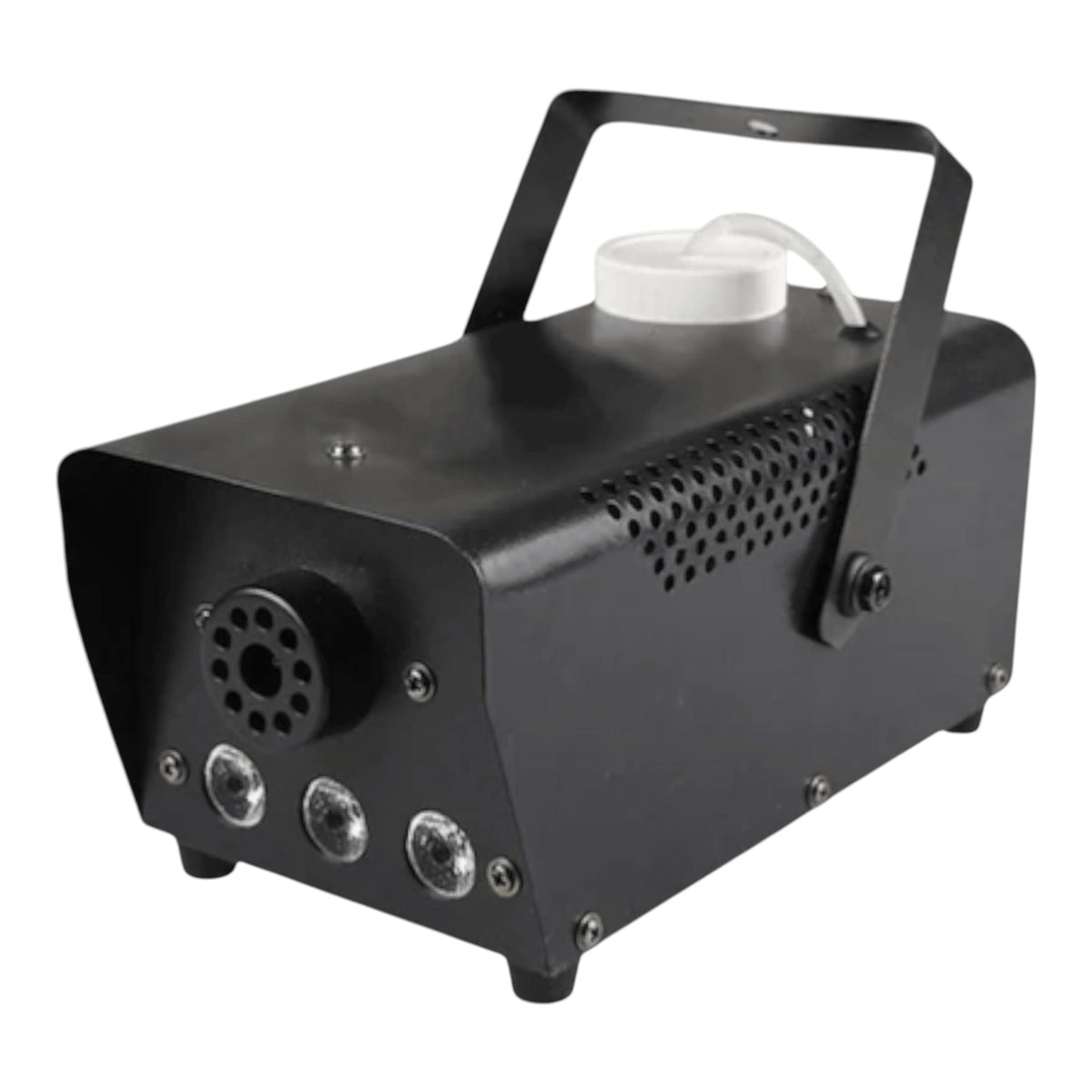 Masina de fum cu LED-uri, telecomanda, jocuri de lumini, 600W, negru