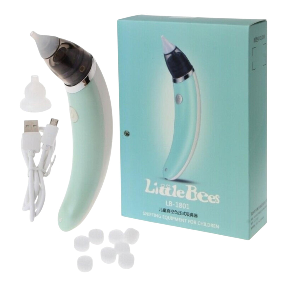 Aspirator nazal electric pentru bebelusi, reglaj putere, silicon moale, USB