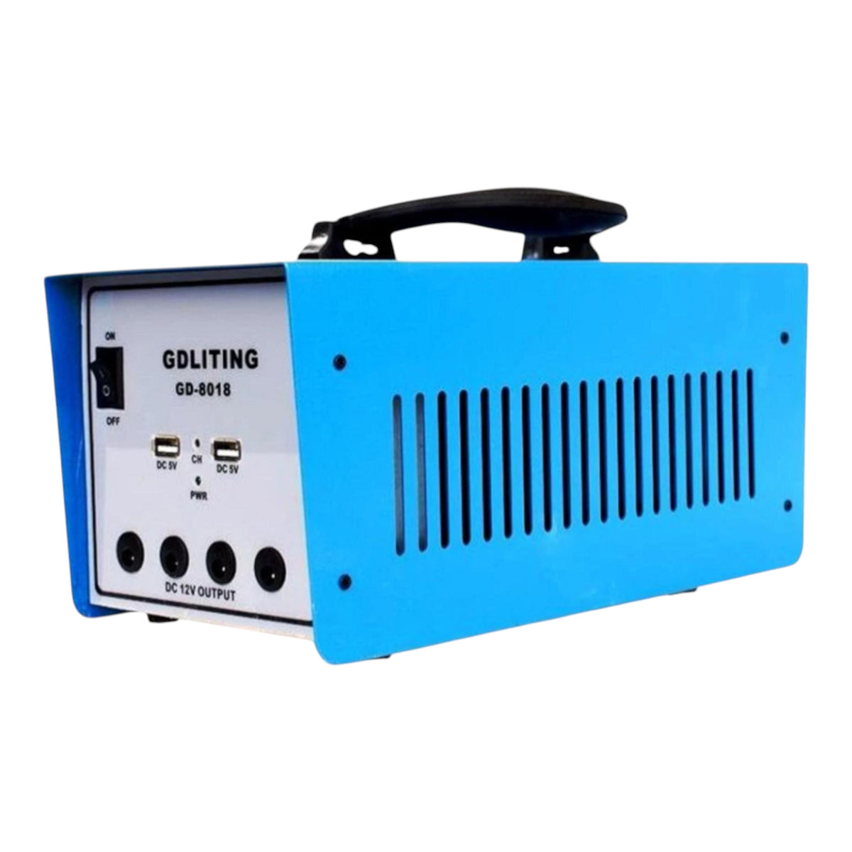 Sistem Fotovoltaic GD-8018 12V/12Ah 100W, Panou solar 18V/20W, 3 Becuri, USB, Alimentare 220V