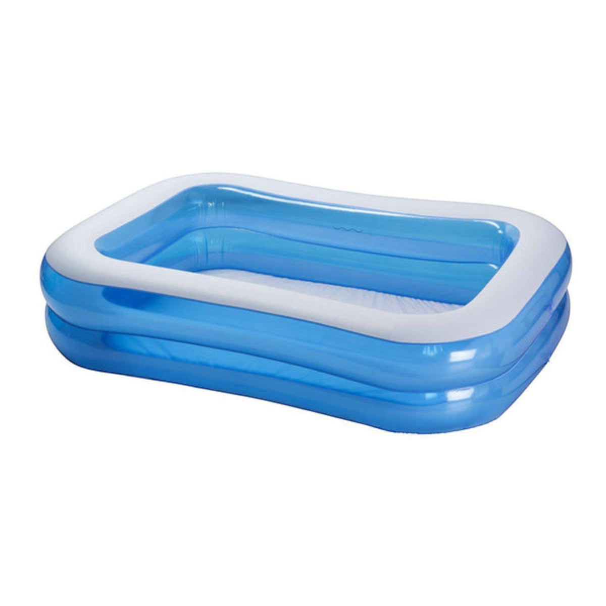 Piscina gonflabila familiala din PVC rezistent, 200x140x40 cm, 2 inele, pentru curte si gradina