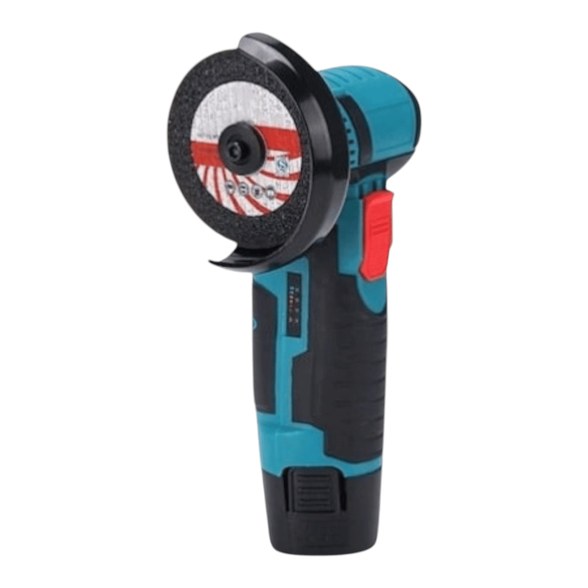 Mini polizor unghiular 750W, 48V 8.0Ah, 19500 rpm, 6 discuri incluse, soft start, Verde/Negru