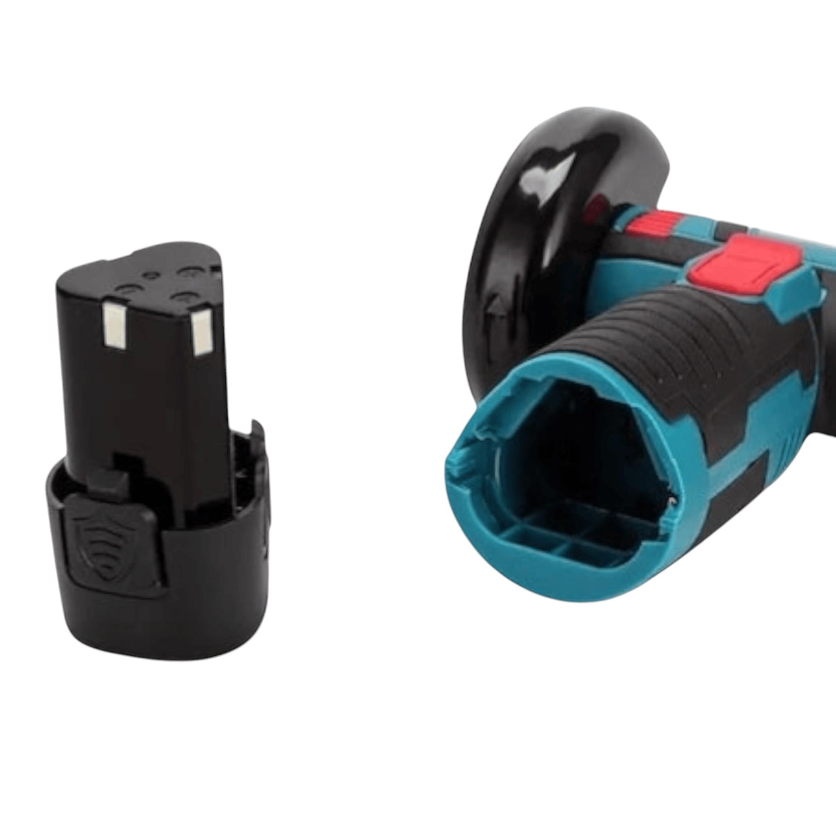 Mini polizor unghiular 750W, 48V 8.0Ah, 19500 rpm, 6 discuri incluse, soft start, Verde/Negru