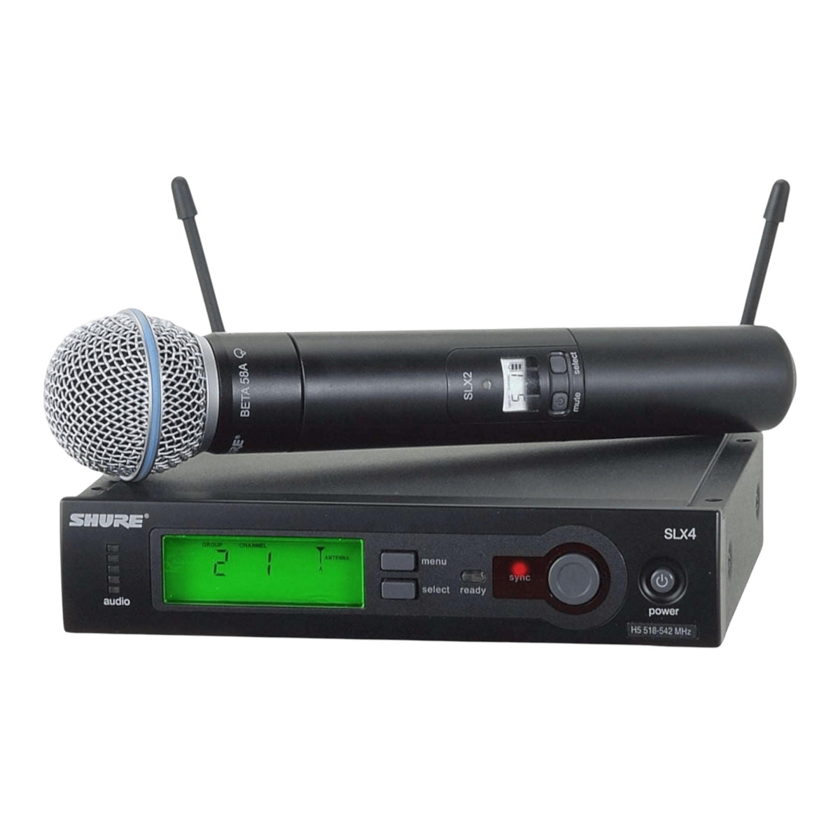 Microfon wireless Shure SLX 2/Beta 58 A cu statie SLX 4