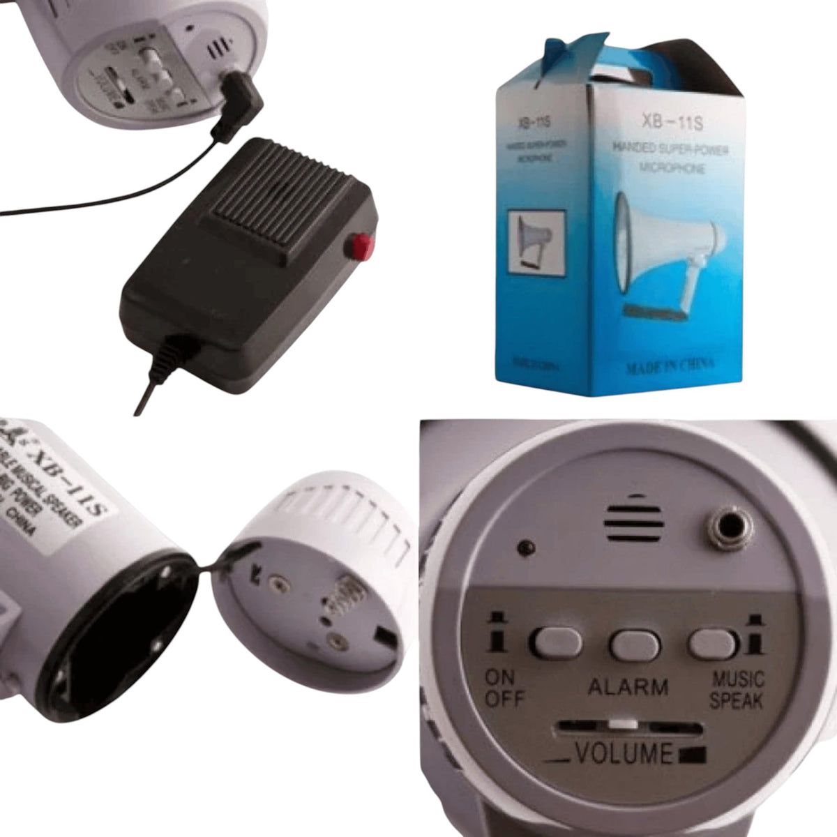 Megafon portavoce 30W cu microfon extern raza 500m