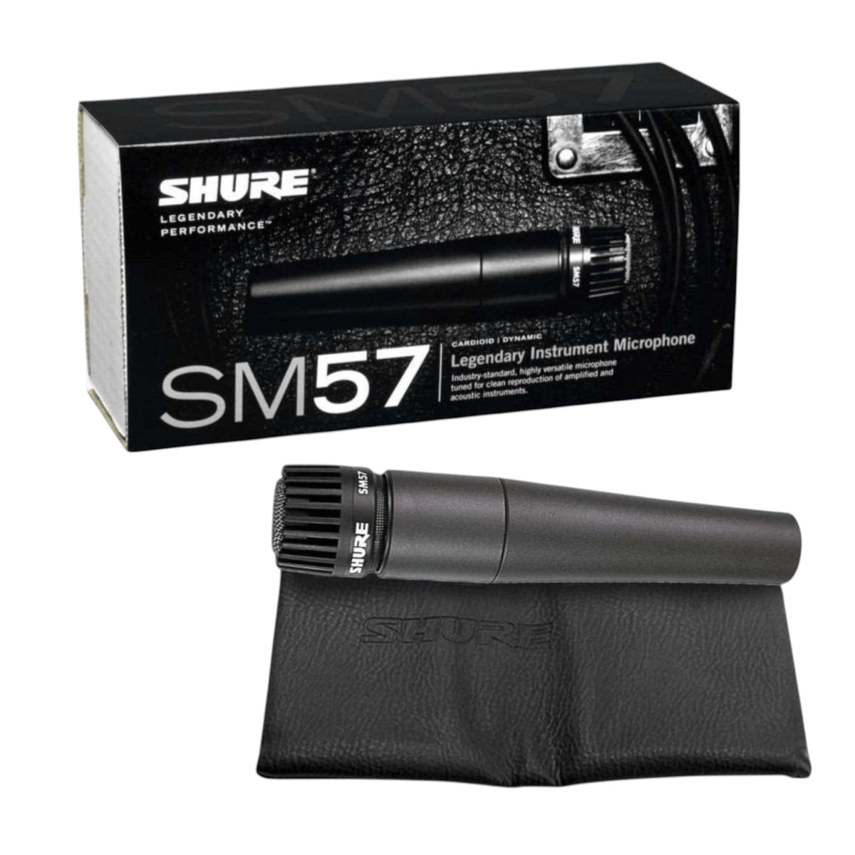 Microfon instrument dinamic Shure SM57-LCE, cardioid