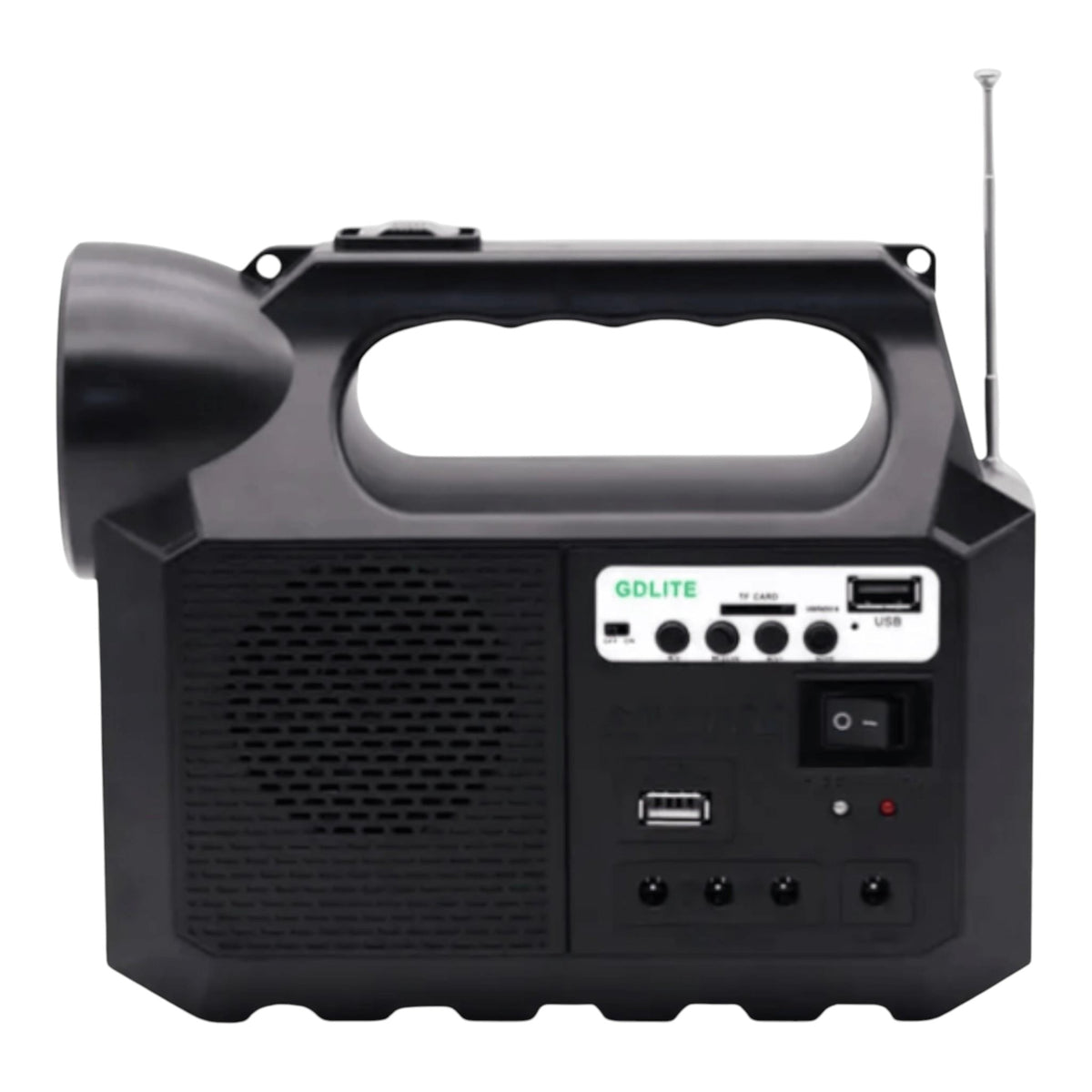 Kit solar portabil GD-8017M, Panou solar, Lanterna LED, 3 Becuri, Bluetooth, Radio FM, MP3, USB