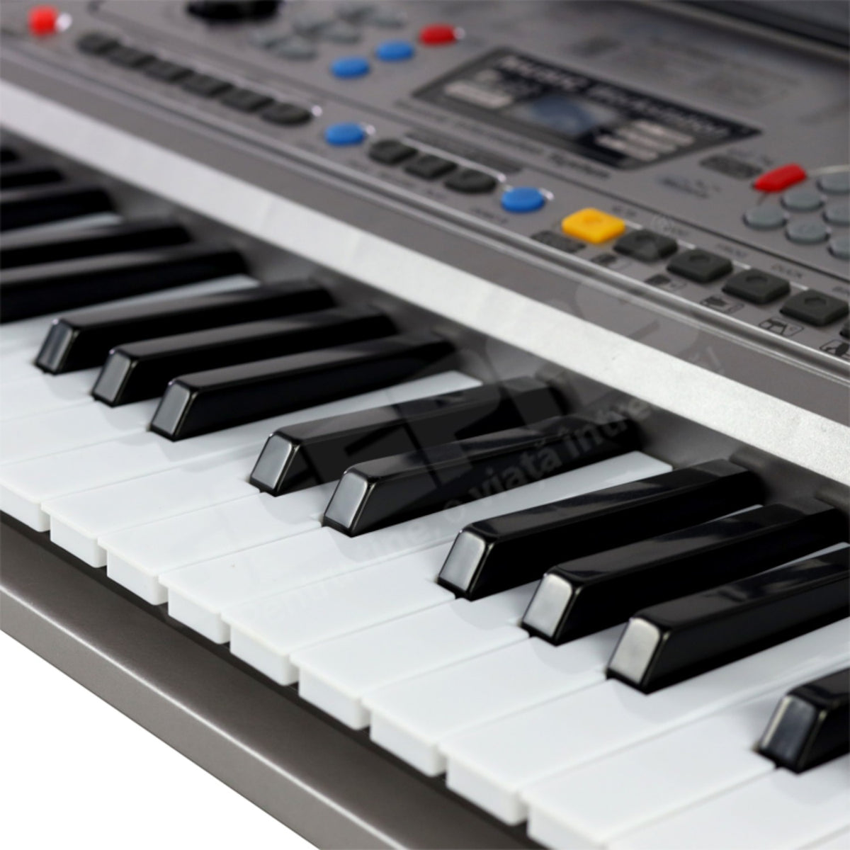 Orga electronica MQ-001UF, 61 clape, 100 ritmuri, 100 tonuri, 10 melodii demo, USB, Radio FM, MP3, Afisaj LCD, microfon inclus