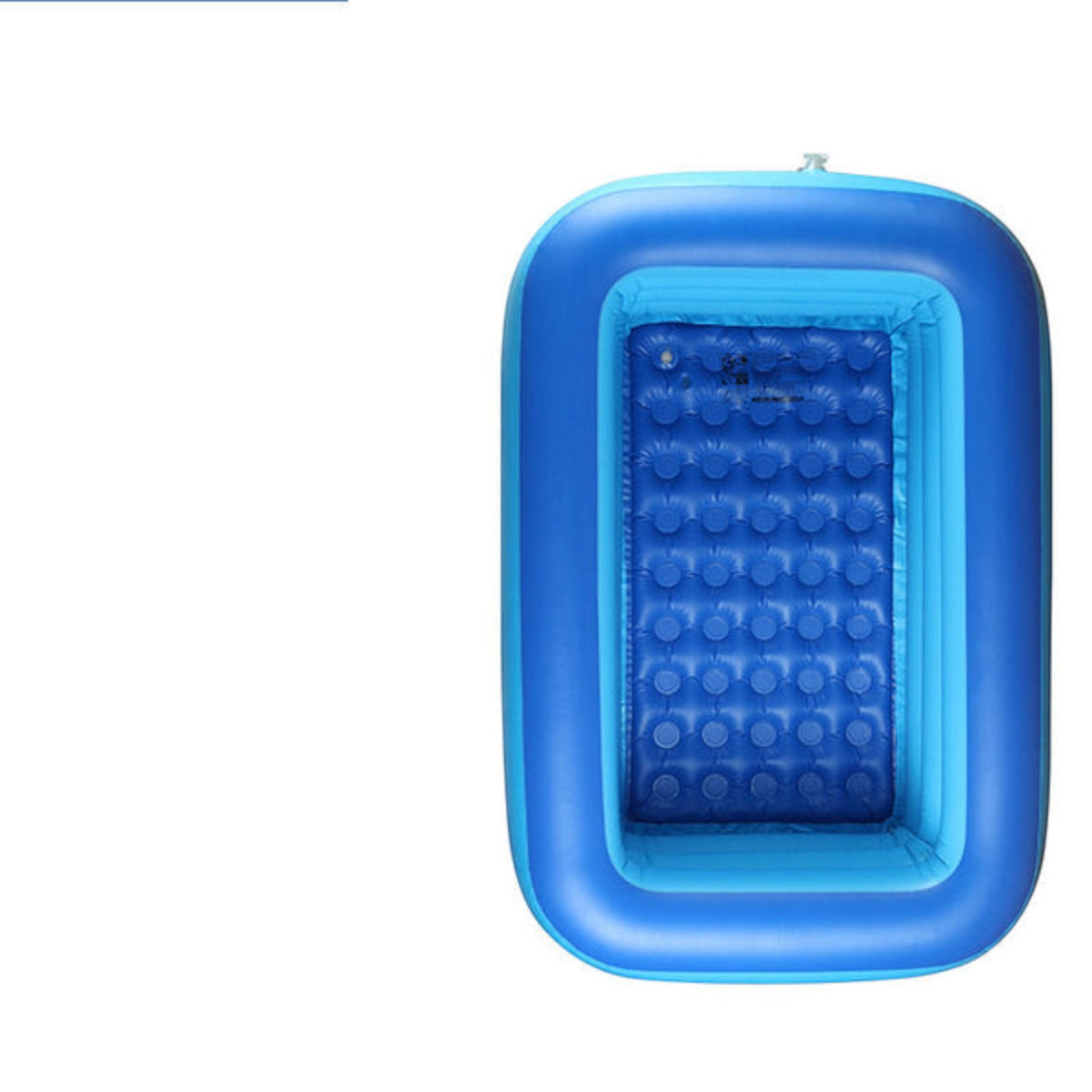 Piscina gonflabila pentru copii din PVC rezistent, 115x82x33 cm, 3 inele, design tropical, pentru terasa si curte