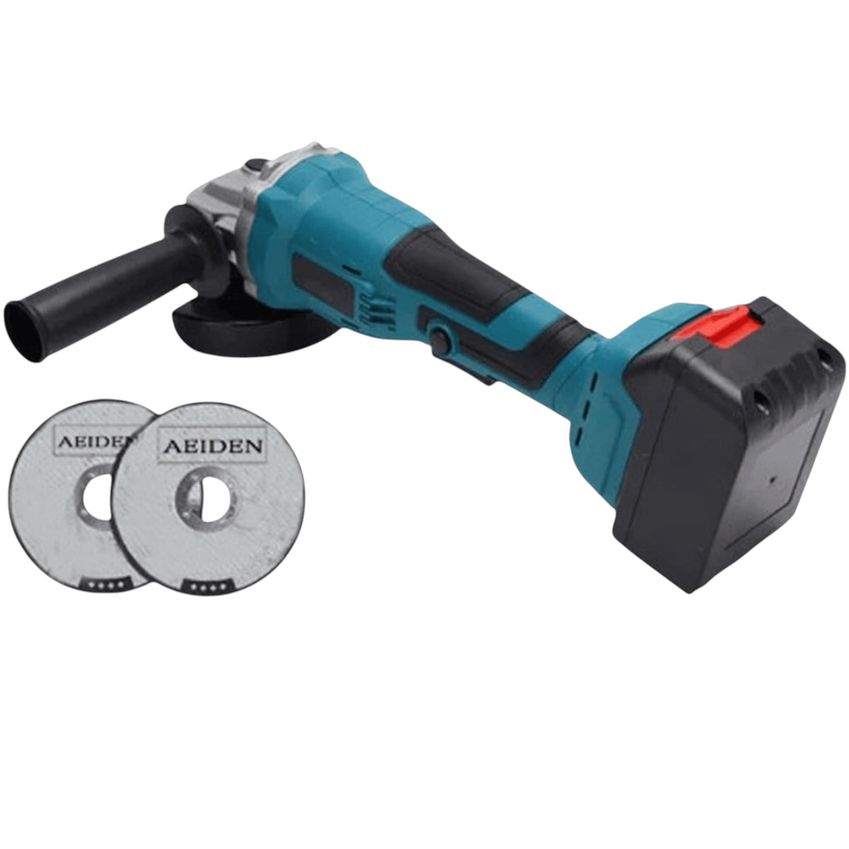 Polizor unghiular, 2 acumulatori 48V 8Ah, 9000 RPM, 2 discuri taiere, statie incarcare, valiza