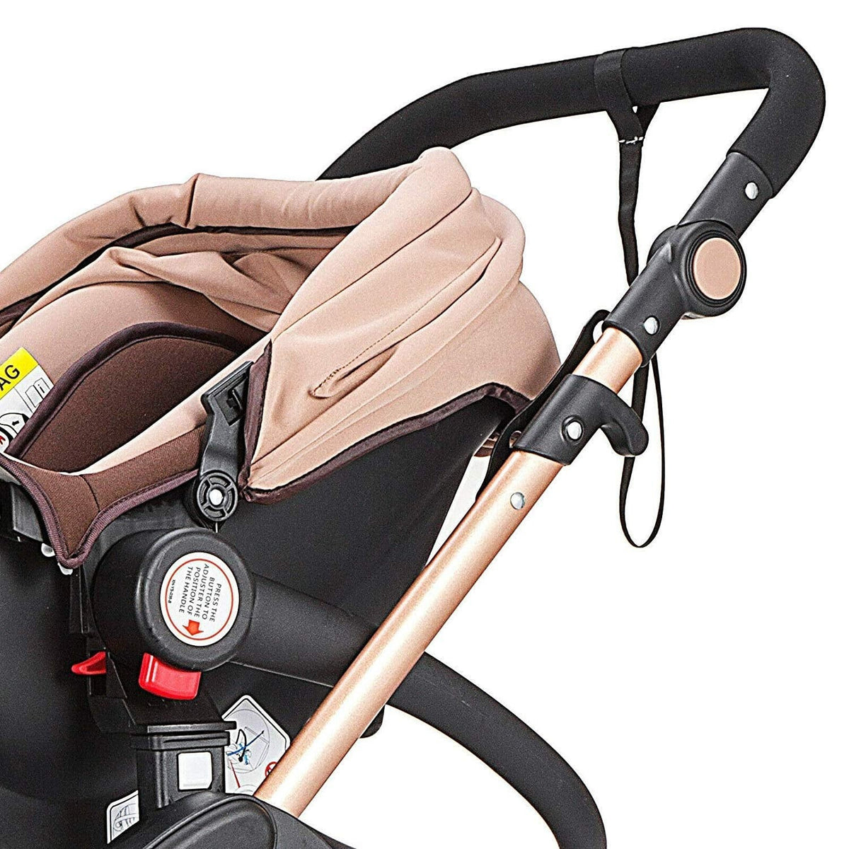 Carucior 2 in 1 pliabil, landou-sport, cu suspensii, 0-36 luni, 25 kg, roti cauciuc, cos depozitare
