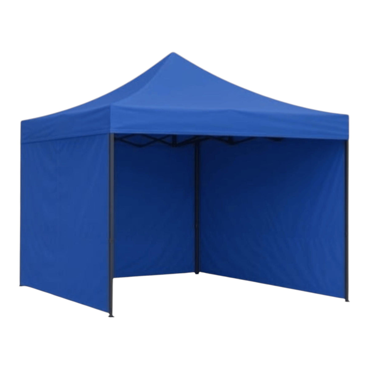 Cort pavilion 3x3m cu 3 pereti laterali si acoperis, cadru pliabil, panza impermeabila