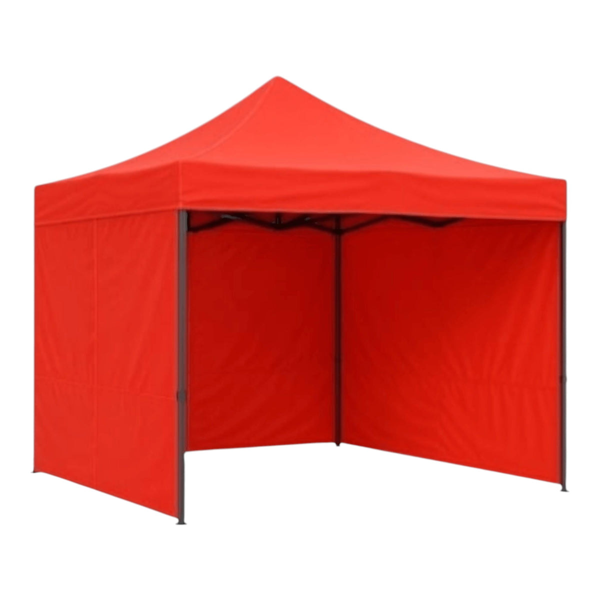 Cort pavilion 3x3m cu 3 pereti laterali si acoperis, cadru pliabil, panza impermeabila