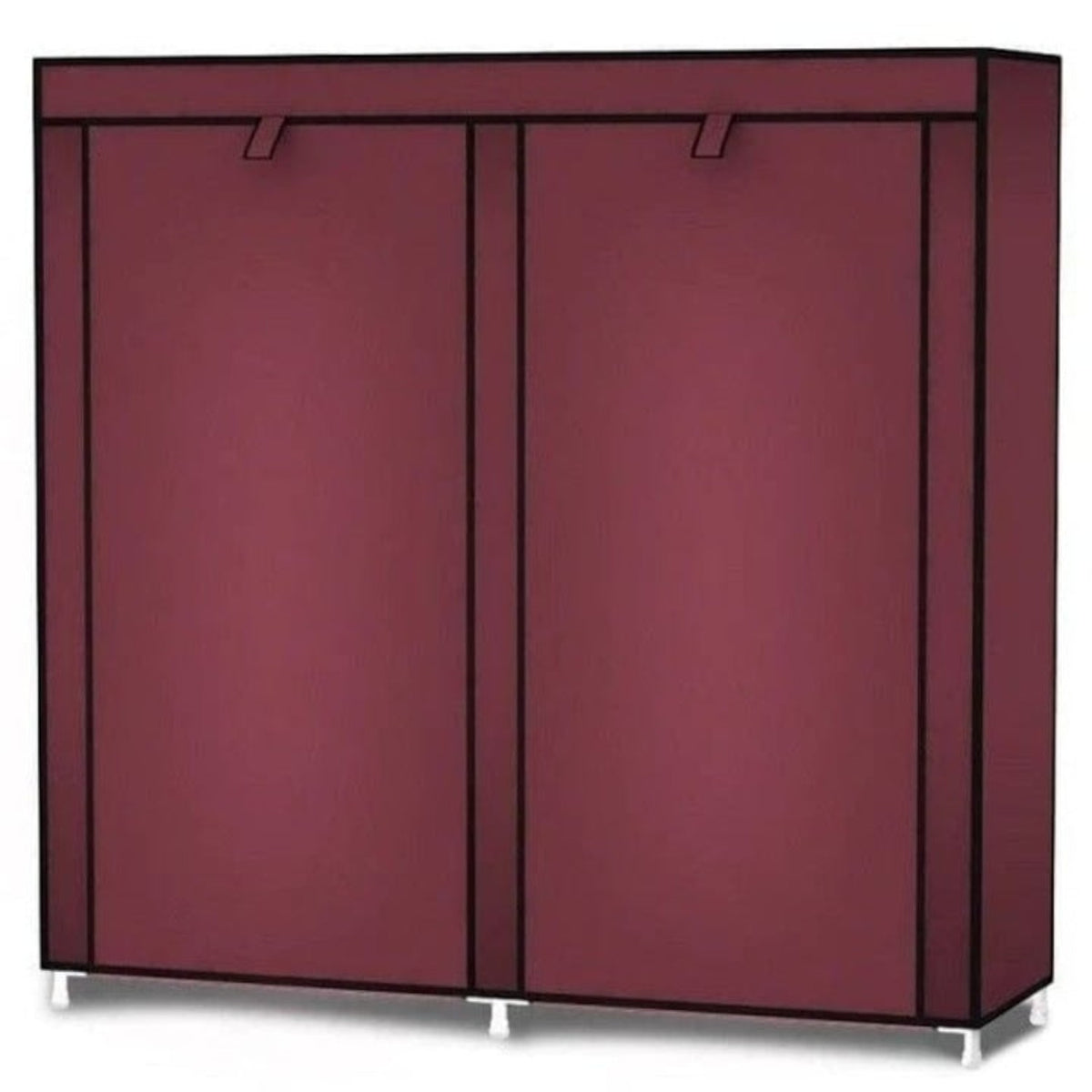 Dulap textil dublu pentru incaltaminte, 12 rafturi, 118x30x120 cm