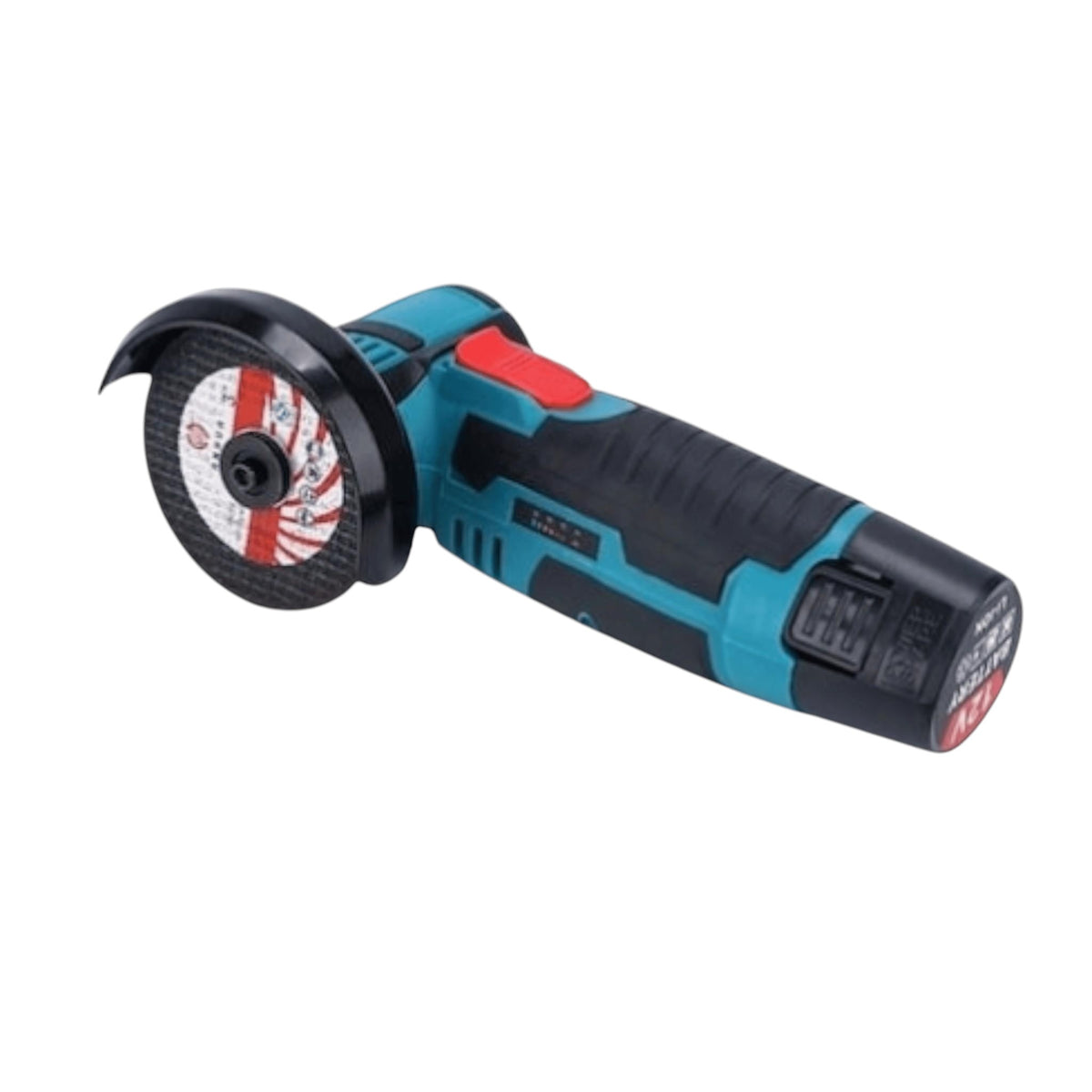 Mini polizor unghiular 750W, 48V 8.0Ah, 19500 rpm, 6 discuri incluse, soft start, Verde/Negru