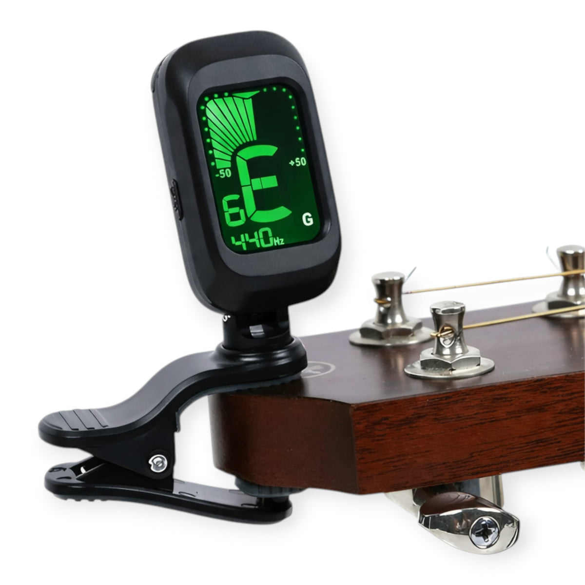 Acordor cromatic cu clema, ecran LCD, 430-450 Hz, pentru chitara, vioara, ukulele, bass