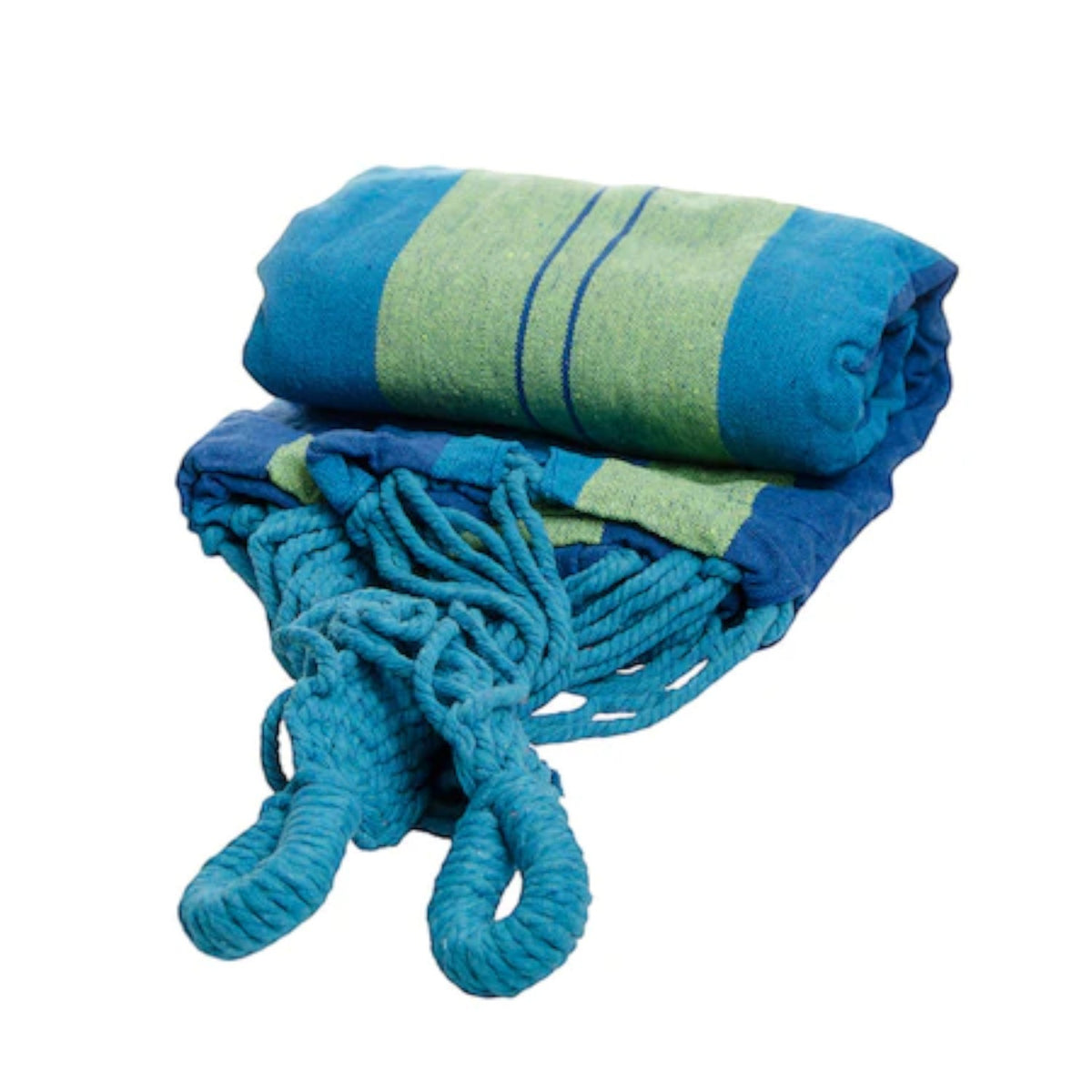 Set 2x Hamac din bumbac rezistent 80x185 cm, sac transport inclus