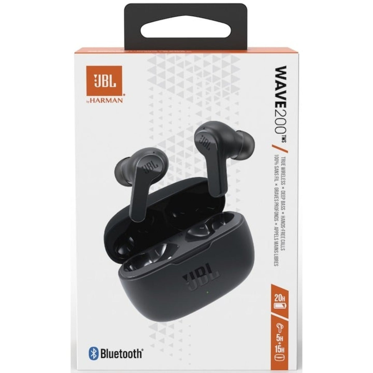 Casti audio in-ear JBL Wave 200TWS, True Wireless, Bluetooth, Deep Bass, IPX2, Touch Control