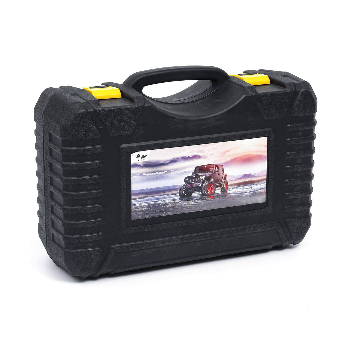 Kit pana auto complet, compresor 2 cilindri, 500W, 12V, debit 60 l/min, furtun 5m, metal, protectie suprasarcina