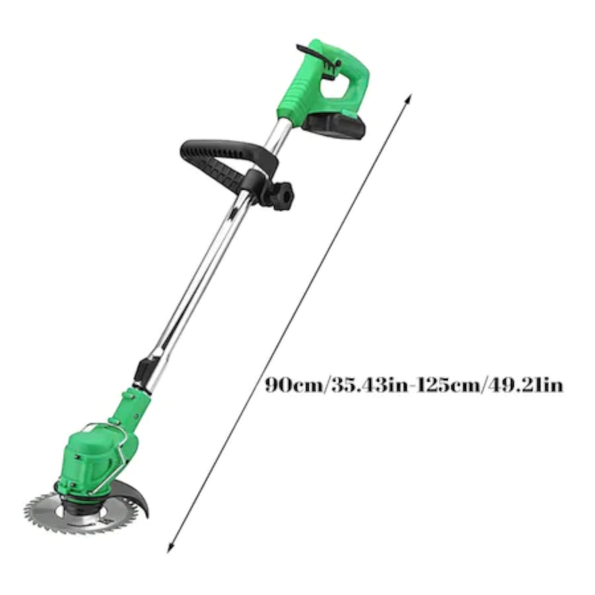 Motocoasa electrica 500W, 2 acumulatori 48V 8.0mAh, 18000 RPM, brat ajustabil