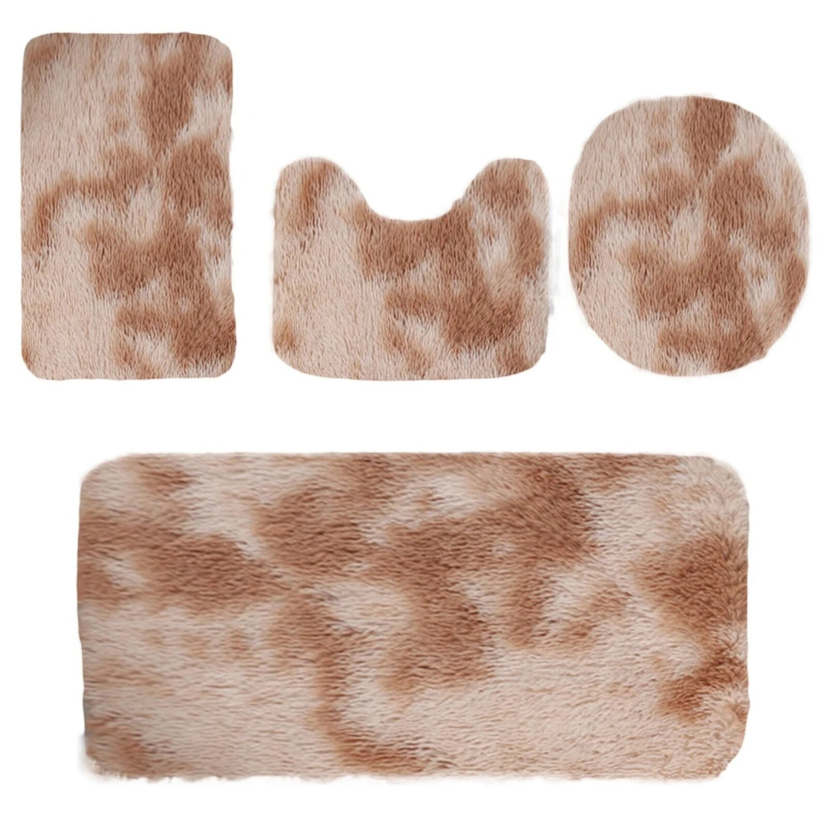 Set 4 covorase baie, plus, antiderapant, absorbant