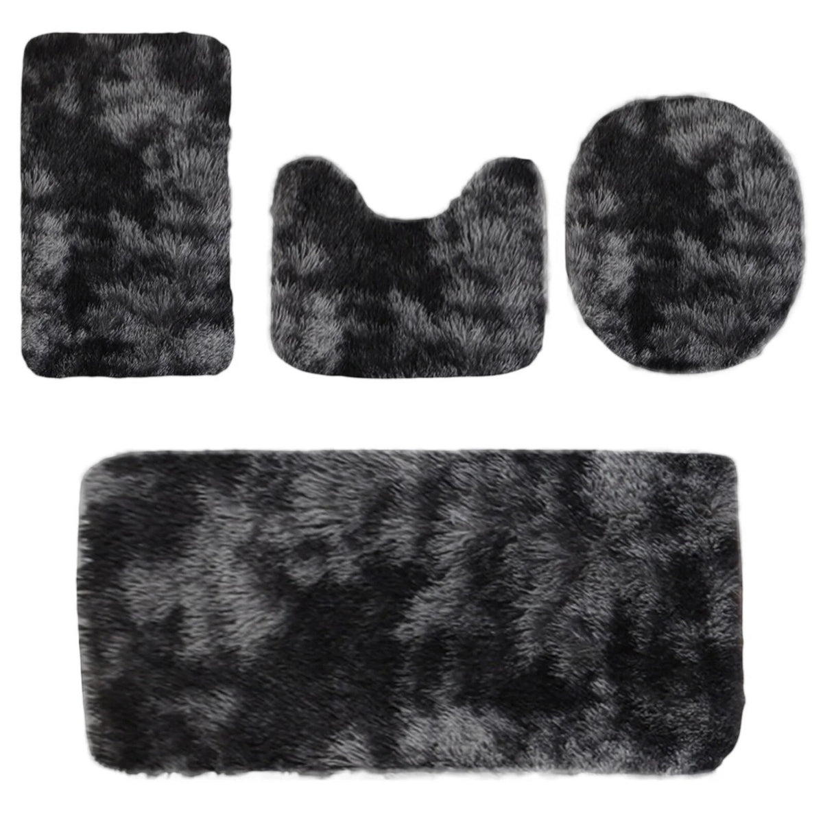 Set 4 covorase baie, plus, antiderapant, absorbant