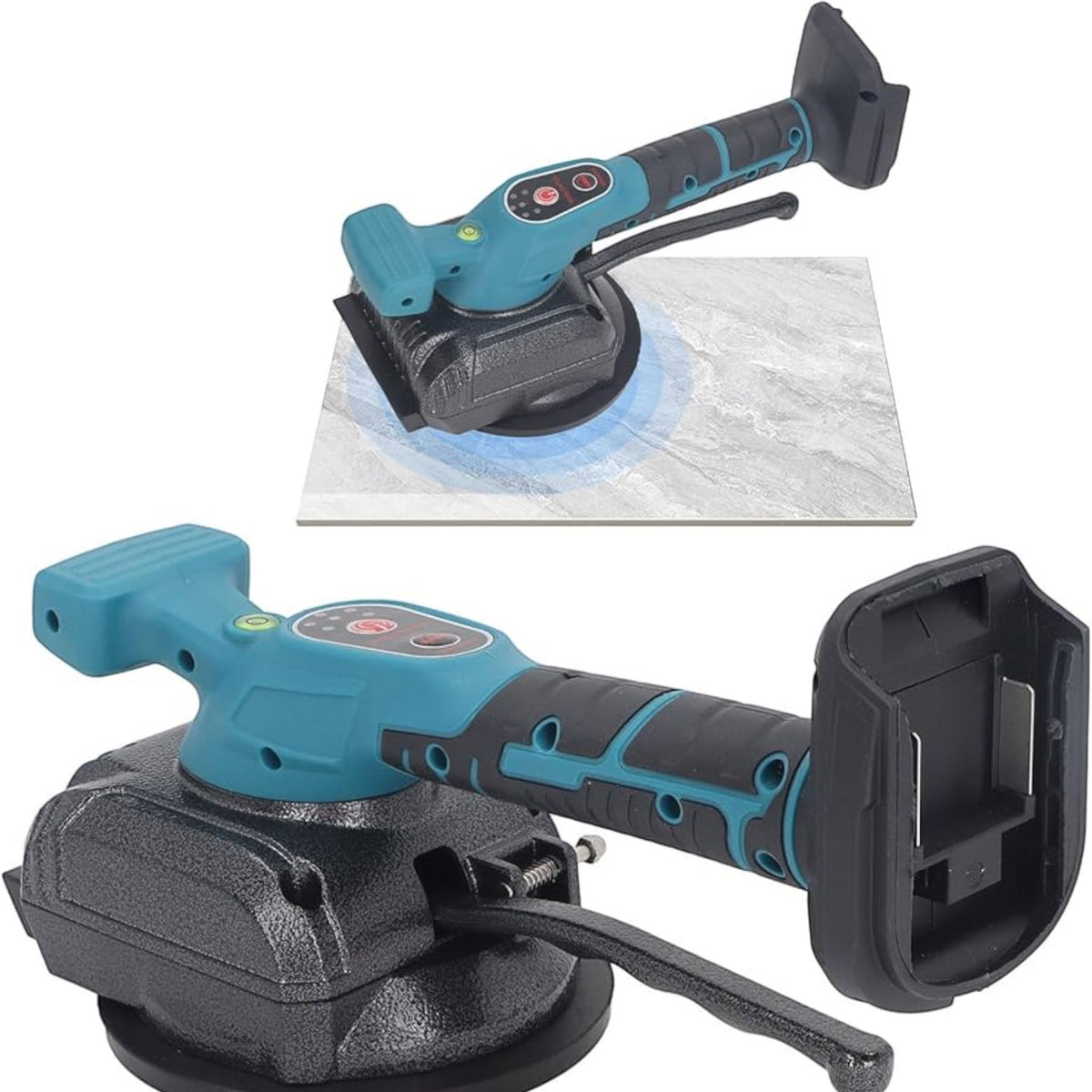 Ventuza vibranta pentru gresie cu acumulator – masina profesionala de montaj placi ceramice